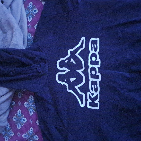 Kappa Hoodie, Navy Blue - Picture 2 of 3